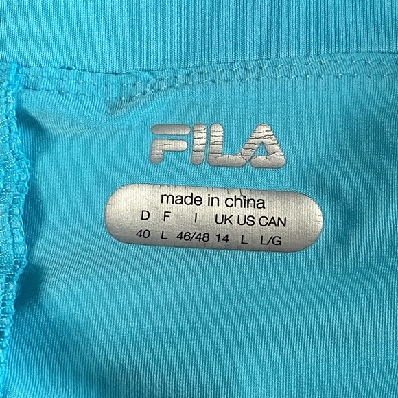 FILA Blue Athletic Mini Skort Size L - Picture 2 of 6